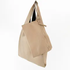 メゾンマルジェラ 11 Maison Margiela 11 トートバッグ ショッピングバッグ ショッパー レザー ラムスキン 羊革 ポーチ ベージュ S56WC0036 株式会社マルタンマルジェラ 鞄