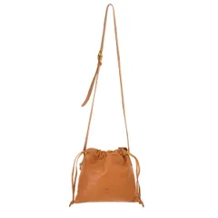 【ILBISONTE】巾着 ドローストリング レザーショルダーバッグ