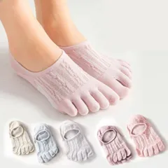5本指ソックス　5足セット　フットカバー　インナー　靴下　レディース