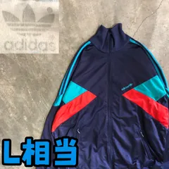 T6465 adidas トラックジャケット　90's スポーティー　古着