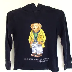 POLO RALPH LAUREN ポロ ラルフローレン トップス キッズ　フードパーカー　ベア　140 9◆29-438