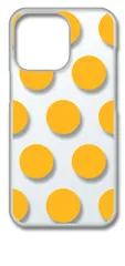 【新品未使用】iPhone13 Pro アイフォン13プロ クリア ハードケース ドット柄 水玉 (イエロー) スマホケース カバー cl-iphone13pro-dotbig-06