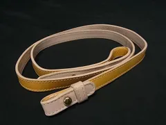 FURLA フルラ レザー バッグ用 ショルダーストラップ 肩掛け レディース イエロー系×ベージュ系 DG9948