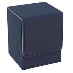タイプB: ネイビー [Cicogna] トレカ デッキケース PU 約80-100枚収納 縦入れ デッキボックス トレーディング カード カードケース ストレージボックス (タイプB ネイビー)