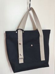 倉敷帆布　3way　トートバッグ　A4収納　2way　軽量　モノトーンブラック