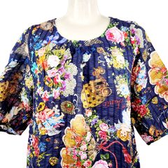 鴨居羊子　TUNIC パジャマ　7分袖　綿100%ローンサッカー　軽くて涼しい 鴨居羊子 TUNIC パジャマ 7分袖 綿100%ローンサッカー 軽くて