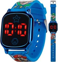 [Accutime Corp.] 腕時計 ACCUTIME Super Mario Digital Quartz Watch GSM4097AZ ブルー 