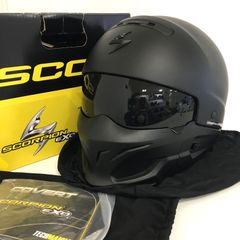 SCORPION EXO Covert フルフェイスヘルメット 除菌消臭済 ブラック XLサイズ オートバイ ツーリング ライディング バイカー バイク用品 スコーピオン ◇TA2503