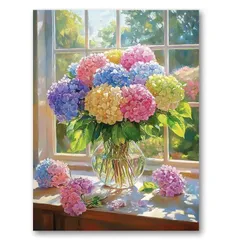 新着商品 LOMSIOY ダイヤモンドアート キット大人用 花 ダイヤモンドアート風景 ラウンドフルドリルクリスタルラインストーンクラフトホームウォール装飾のための宝石芸術 30x40 cm