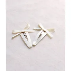 ☆ クリーム ☆ フリー ☆ エッジパッチンどめ パッチンどめ かわいい パッチン留め ヘアピン パッチン ピン 髪飾り 子供 子ども 可愛い 女の子 卒園式 入園式 入学式 卒業式 ピアノ発表会 結婚式 パーティー 七五三 リボン ヘアアレンジ