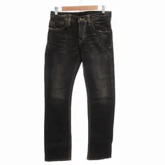 エドウィン EDWIN 502 デニムパンツ ジーンズ ストレート 28×32 黒 ブラック /FF