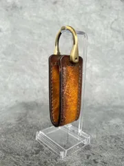 レザー　キーケース 本革　手染め　レザークラフト