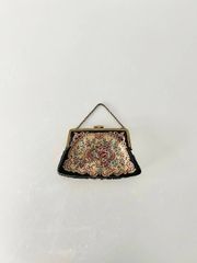 シ*ャ様 美品 鼈甲と螺鈿のハンドバッグ 小物ケース 三味線 撥入れ 和