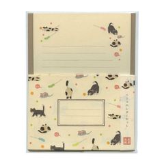 【在庫セール】ハンコレター Wa-Life ごろごろねこ レターセット LLL124 古川紙工