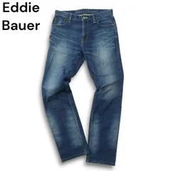 Eddie Bauer エディーバウアー 通年 USED加工★ ストレッチ ストレート デニム パンツ ジーンズ Sz.30 メンズ アウトドア