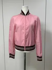 ミュウミュウ ナイロン ファー ボンバージャケット ブルゾン