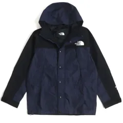 極美品▼ザ・ノースフェイス NP12032 ゴアテックス マウンテンライトデニムジャケット/マウンテンパーカー インディゴ×黒 L メンズ 正規品のサムネイル