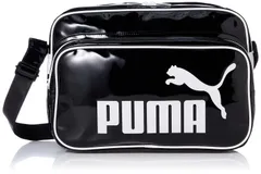 【新着商品】ショルダー M PU 23年春夏カラー エナメルバッグ トレーニング ブラック ジム 部活 ホワイト(01) [プーマ]