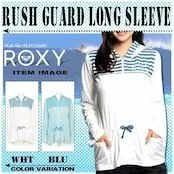 【訳アリ品のため格安】ROXY ロキシー ラッシュガード レディース 長袖フード付き ロング丈 ジップアップ 人気ブランド 白 M  RLY151048
