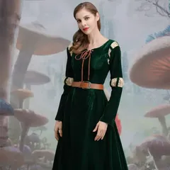 『どっさん』メリダ　仮装用ドレス　ウィッグ付き Disney 売切価格/ ディズニー プリンセス メリダ キッズ