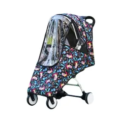☆ ブラック×キョウリュウ ☆ レインカバー ベビーカー用 lyrc312 ベビーカーカバー レインカバー 雨 ベビーカー レイングッズ 防寒 カバー オールシーズン ベビー 赤ちゃん かわいい おしゃれ 花粉対策 雨対策 オシャレ ベビーカー用