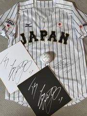 WBC 大谷翔平 直筆サインユニフォーム 直筆サイン色紙 直筆