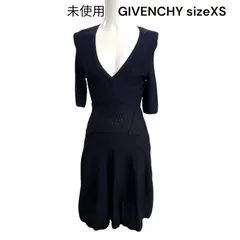 未使用　ジバンシー　ジバンシィ　GIVENCHY 濃紺　ニット　ロング　ワンピース　XS レディース　S5P538のサムネイル
