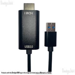 [DJ24000076] USB3.0 HDMI 変換ケーブル ドライバー内蔵 1080p対応 (未開封)