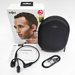 SHOKZ OPENRUN PRO 骨伝導 ヘッドホン Bluetooth 5.1 ハイエンドモデル ブラック 10時間連続再生 オープンラン プロ ショックス R2507-126