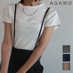 【爆速配送】【即納】 アガウド AGAWD トップス 25春夏 Cool Tuch Basic Tee クールタッチベーシックT ミドル丈 半袖 Tシャツ 2421-661210