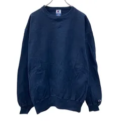 Champion 無地 スウェット トレーナー 3XL ネイビー チャンピオン 裏起毛 ビッグサイズ ワンポイントロゴ 古着卸 アメリカ仕入 a709-5794