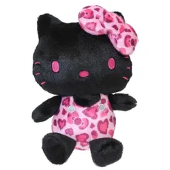 ハローキティ ぬいぐるみ お座りぬいぐるみ ヒョウ柄シリーズ ブラック サンリオ ケイカンパニー プレゼント かわいい プラッシュドール キャラクター グッズ 