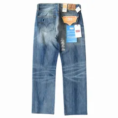 未使用 リーバイス Levi's 08501-0417 501 デニム パンツ レギュラーフィット ストレート ボタンフライ スモールe ダメージ リペア 加工 オールド W33/L32 インディゴブルー メンズ ◆５