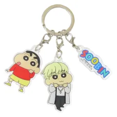 【メール便】TOMORROW X TOGETHER クレヨンしんちゃん キーホルダー 3連アクリルキーホルダー SOOBIN ハセ プロ TXT K-POP アーティスト キャラクター グッズ 