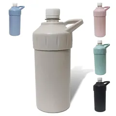 【monet fav】 ペットボトルホルダー 保冷 真空断熱 ペットボトルカバー ケース 熱中症対策 500ml～650ml 炭酸 スポーツドンリクOK (アッシュグレー)