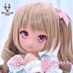 [Derteufel666]レジンアイ(22㎜相当)TypeZ　ピンク(試作版/アイホールの小さめの子向け)