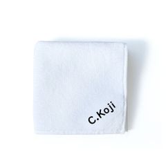 1.ホワイト 名入れ 刺繍  今治 ハンドタオル  ギフト｜誕生日・記念日・内祝い・入学祝に