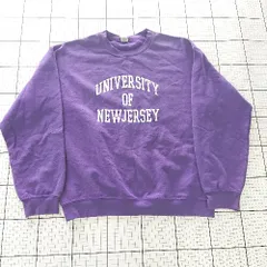 ◇ ⊇ GILDAN ギルダン 裏起毛 カレッジロゴ 長袖 トレーナー サイズM パープル系 メンズ E  【1508060015938】