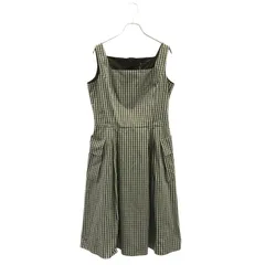 フォクシー ニューヨーク FOXEY NEW YORK ワンピース ノースリーブワンピース ギンガムチェック ポリエステル ノースリーブワンピース レディース Used A