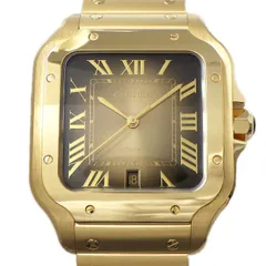 カルティエ Cartier 腕時計 サントス LM WGSA0095 2024年新作 スクエア サンレイ ブラウン文字盤 ローマンインデックス デイト K18YG 自動巻き 【箱・保付き】 【中古】のサムネイル