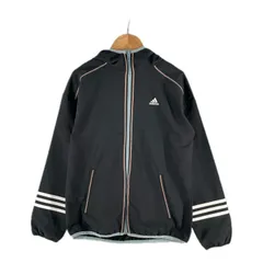 adidas アディダス マウンテンパーカー ポリエステル ブラック レディース UK F【古着】【中古】【送料無料】