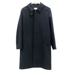 MACKINTOSH スコットランド製 ウールステンカラーコート ネイビー 42