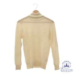 ☆美品☆ トップス ニット セーター 薄手 ハイネック 長袖 レディース ホワイト M 901-13496 送料無料 古着