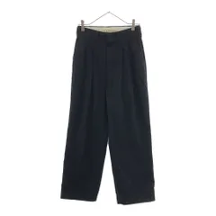 ザ シンゾーン 日本製 ピンストライプ タック ワイドパンツ 34 ブラック THE SHINZONE メンズ