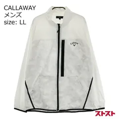 CALLAWAY キャロウェイ 裏メッシュジップジャケット カモフラ柄 ホワイト系 LL [240101139704]