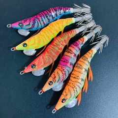 【美品】 イージーQ ダートマスター 2.5号 ラトル エギ エギセット パタパタ Egi Squid Calamari DUEL YO-ZURI EZ-Q AurieQ