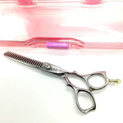 【ヒカリシザーズHIKARI光シザーHIKARI SCISSORS】ANGEL B 777 オフセット シザー セニング 美容ハサミ すきばさみ 美容師 理容師 約35～40% 右利き 6インチ 中古 sc1871