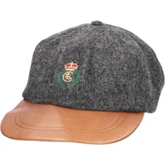 古着 90年代 ラルフローレン Ralph Lauren CHAPS チャップス レザーブリム ベースボールキャップ USA製 フリーサイズ相当/gaa005450