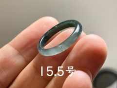 L13-140 一点物 黒緑 22.5号 ミャンマー産天然 A貨 本翡翠