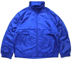 90s EddieBauerエディーバウアー ナイロンジャケット 青 L★オールド ビンテージ アウトドア キャンプ リップストップ ビッグサイズ